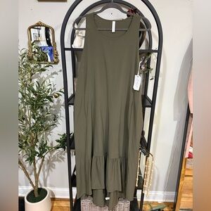 STYLUS Green Maxi Dress for Effortless Elegance size XL